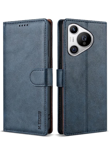 Huawei Pura 70 Kart Yuvaları Için Flip Case Manyetik Kapatma Çift Katmanlı Yan (Yurt Dışından)