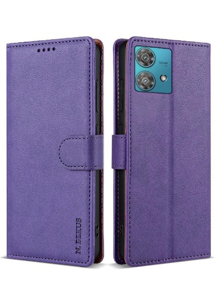 Motorola Kenar 40 Neo Kart Yuvaları Manyetik Kapatma Yan Cep Için Flip Case (Yurt Dışından)