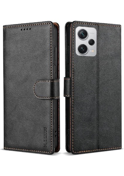Xiaomi Redmi Not 12 Pro Artı Kart Yuvaları Manyetik Kapatma Için Flip Case (Yurt Dışından)
