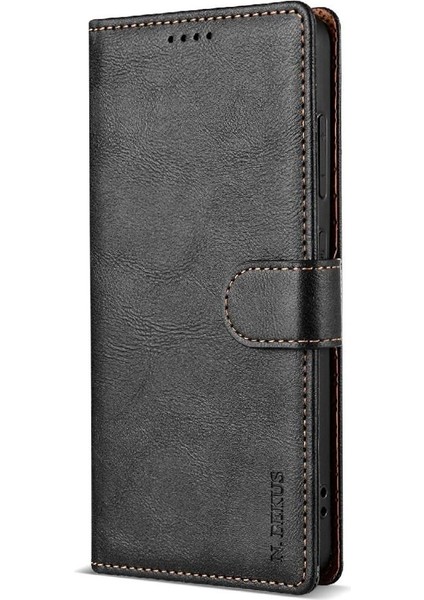 Xiaomi Redmi Not 12 Pro Artı Kart Yuvaları Manyetik Kapatma Için Flip Case (Yurt Dışından)