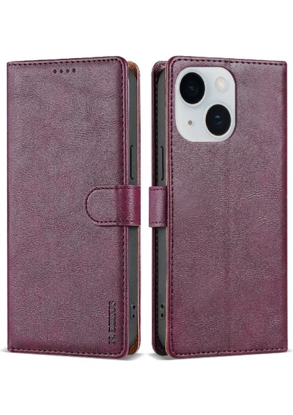IPhone 14 Için Flip Case Artı Çift Katmanlı Koruma Manyetik Kapatma Kartı (Yurt Dışından)