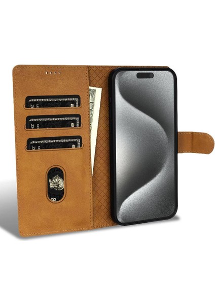 IPhone 15 Için Flip Case Yan Cep Anti Kayma Kart Yuvaları Manyetik Kapatma (Yurt Dışından) indirimleri