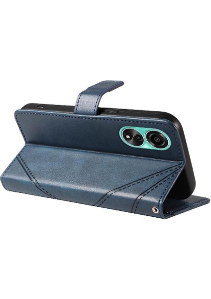 Elmas Dikiş ve Kart Yuvası Deri ile Oppo A78 4g Için Flip Case (Yurt Dışından) modelleri