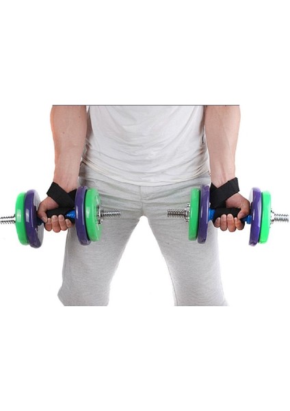 Tekno Trust Pembe Vücut Geliştirme Kayış Spor Dambıl Egzersiz Ağırlıkları Kaldırma Kayışları(2 Adet)