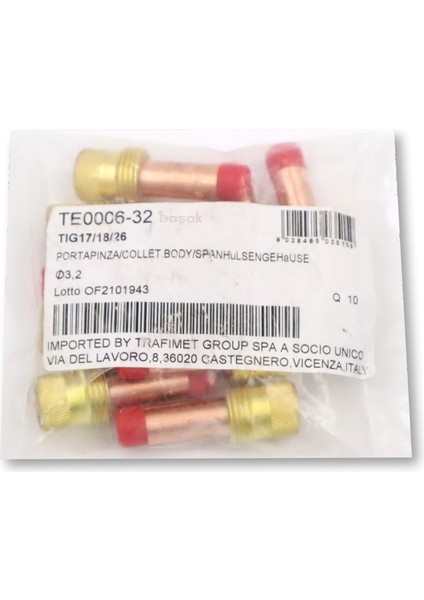 TE0006/32 3,2 mm Gaz Lens Collet Body-Pens Tutucu 45V27 Trafimet fiyatları