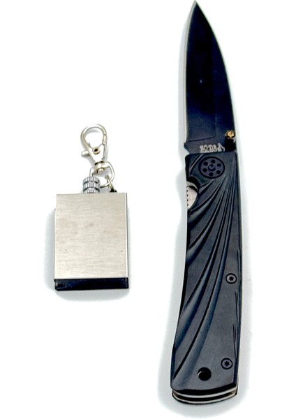 Metal Gövdeli Çakı Zippo Kibrit Hediyeli