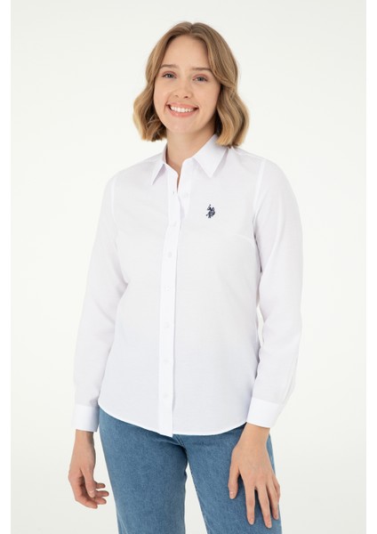 U.S. Polo Assn. Kadın Beyaz Gömlek Basic 50297002-VR013