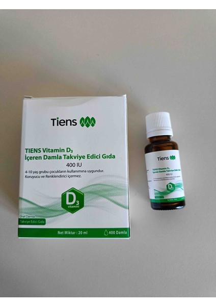 Vitamin D3 Içeren Damla Takviye Edici Gıda