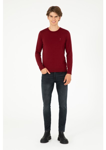 Erkek Bordo Kazak /Triko 50288888-VR014 fırsatları