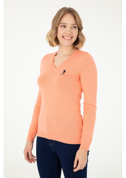 Kadın Somon Kazak /Triko 50288997-VR047 modelleri