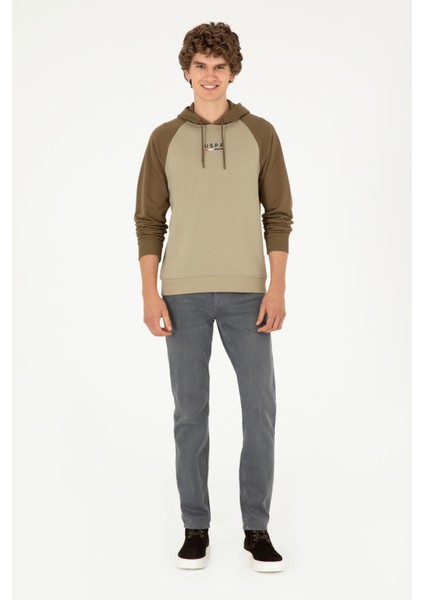 Erkek Açık Haki Sweatshirt 50293358-VR183 fırsatları