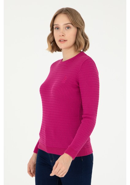 Kadın Fuşya Kazak /Triko 50288979-VR023