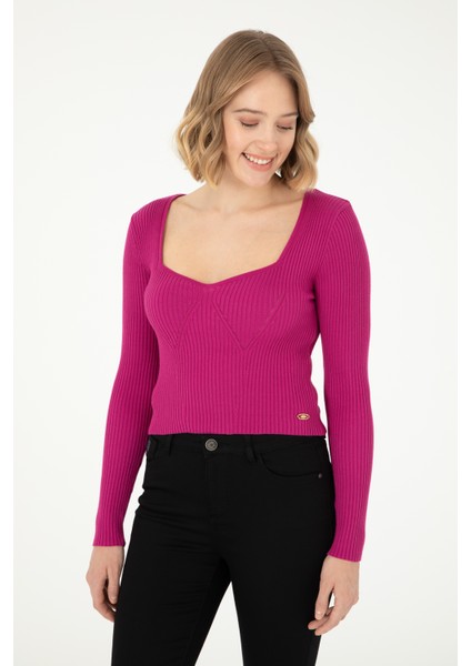 Kadın Fuşya Kazak /Triko 50293163-VR023 modelleri