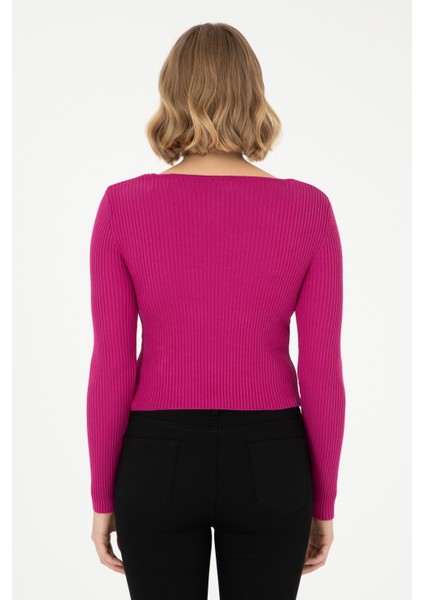 Kadın Fuşya Kazak /Triko 50293163-VR023 indirimleri