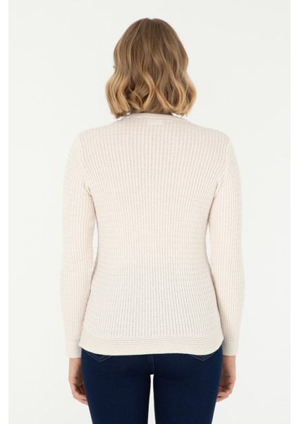 Kadın Krem Kazak /Triko 50288979-VR071 indirimleri
