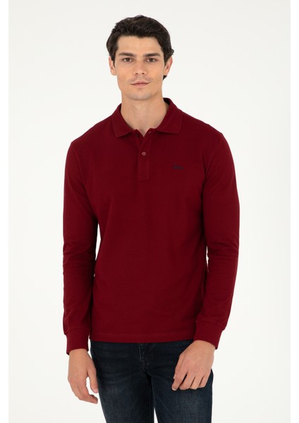 U.S. Polo Assn. Erkek Bordo Sweatshirt 50295169-VR014