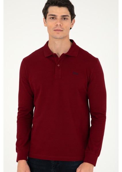 U.S. Polo Assn. Erkek Bordo Sweatshirt 50295169-VR014