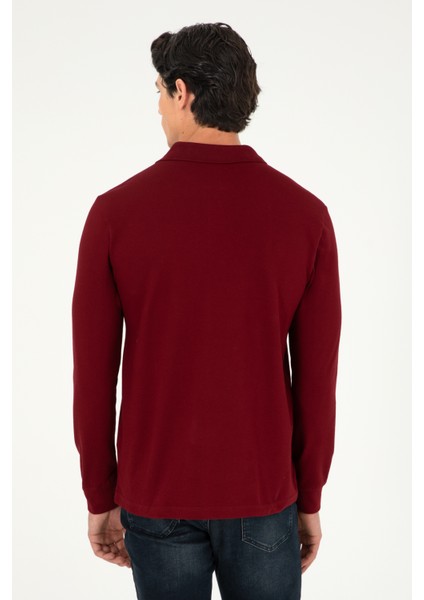 U.S. Polo Assn. Erkek Bordo Sweatshirt 50295169-VR014