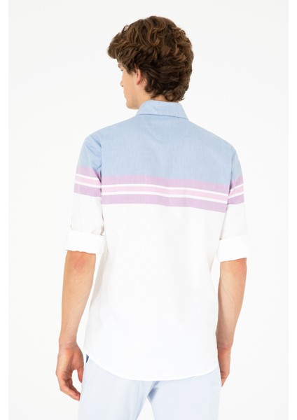 Erkek Koyu Mavi Gömlek Desenli 50283802-VR032 indirimleri