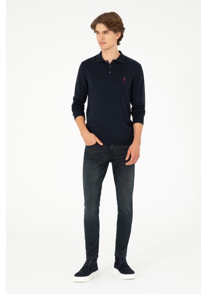 Erkek Lacivert Kazak /Triko 50292434-VR033 fırsatları