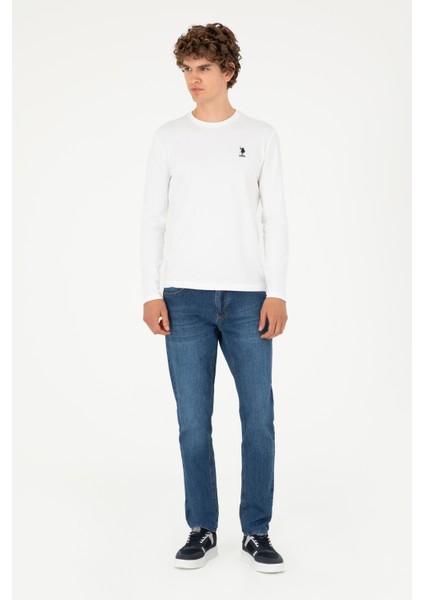 Erkek Beyaz Sweatshirt 50289027-VR013 fırsatları