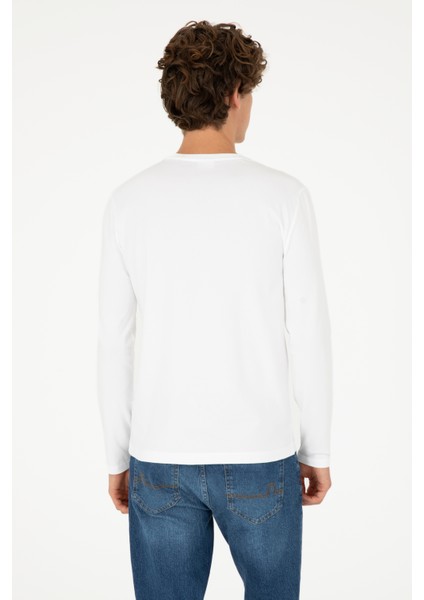 Erkek Beyaz Sweatshirt 50289027-VR013 indirimleri