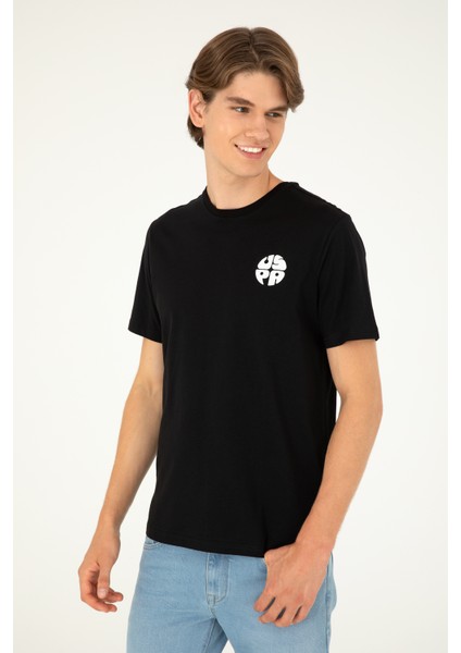 U.S. Polo Assn. 50287037-VR046 Erkek Siyah T-Shirt