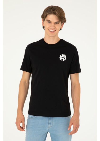 U.S. Polo Assn. 50287037-VR046 Erkek Siyah T-Shirt