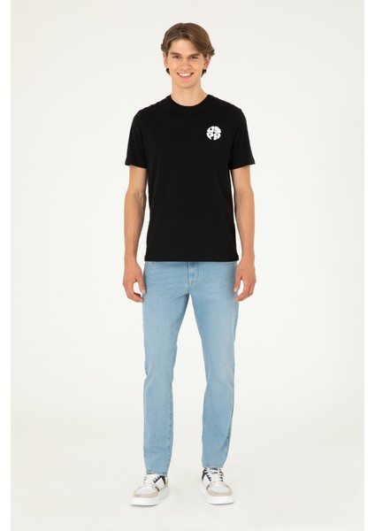 U.S. Polo Assn. 50287037-VR046 Erkek Siyah T-Shirt