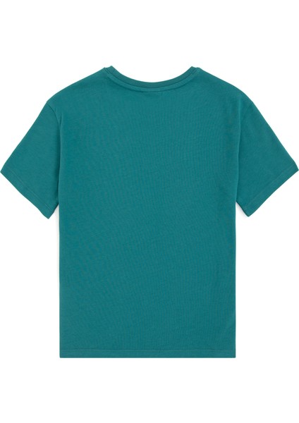 U.S. Polo Assn. 50295983-VR101 Erkek Çocuk Koyu Yeşil Basic T-Shirt