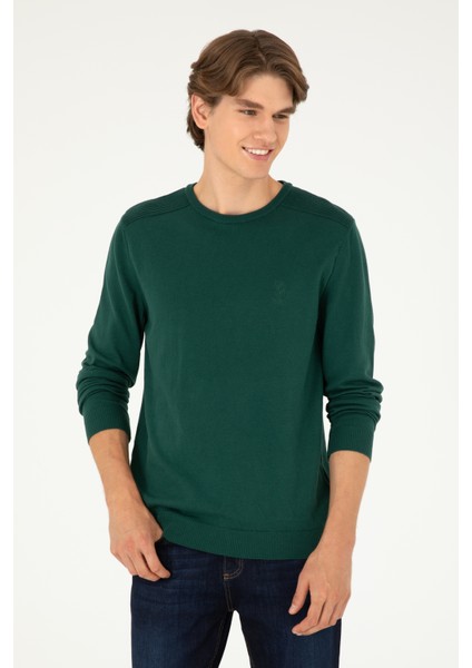 Erkek Yeşil Kazak /Triko 50288888-VR054 modelleri