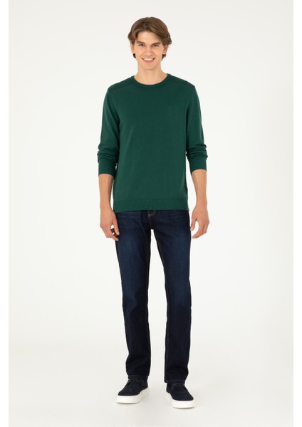 Erkek Yeşil Kazak /Triko 50288888-VR054 fırsatları