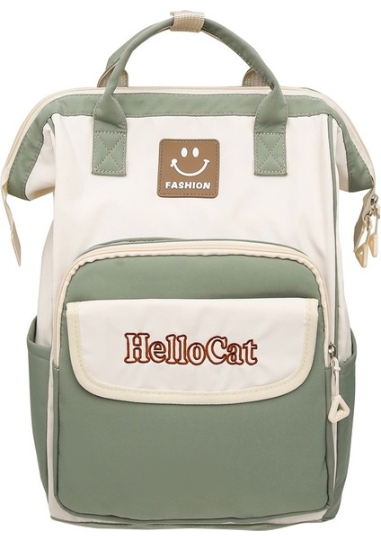 Sırt Çantası Kadın Ins Moda Kişilik Kontrast Renk Öğrenci Okul Çantası Rahat Kampüs Sırt Çantası (Yurt Dışından)