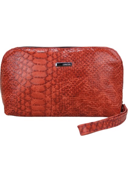 Hakiki Deri Bilek El Askılı Kadın Makyaj Kozmetik Çanta 2020