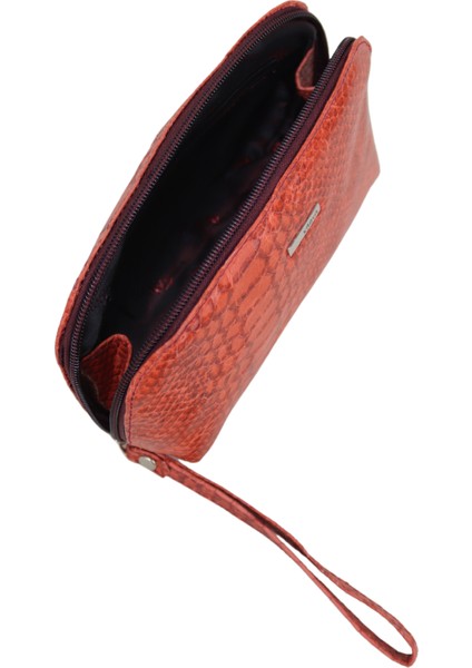 Hakiki Deri Bilek El Askılı Kadın Makyaj Kozmetik Çanta 2020 indirimleri