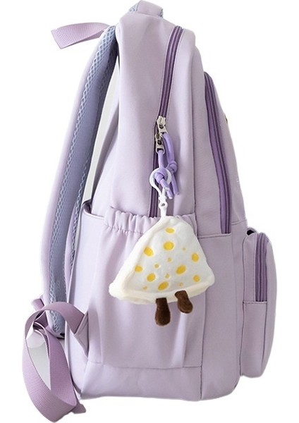 Ins Tarzı Okul Çantası Kız Sırt Çantası Büyük Kapasiteli Kontrast Renkli Çok Yönlü Sırt Çantası (Yurt Dışından) modelleri