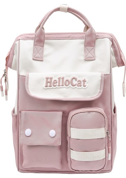 Büyük Kapasiteli Öğrenci Okul Çantası Kadın Sırt Çantası Hafif Basit El Sırt Çantası (Yurt Dışından)