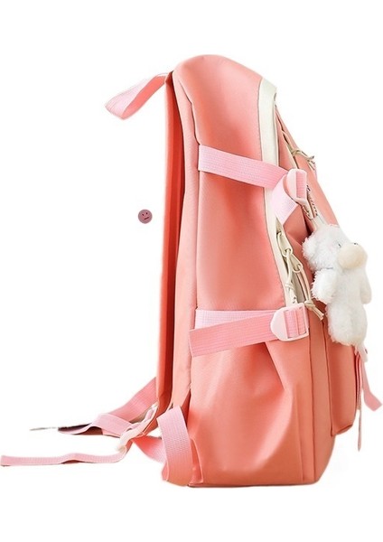 Kadınlar Için Dört Parçalı Okul Çantası Seti, Çok Yönlü Sırt Çantası, El Çantası, Modaya Uygun Renk Uyumlu Büyük Kapasiteli Sırt Çantası (Yurt Dışından) modelleri