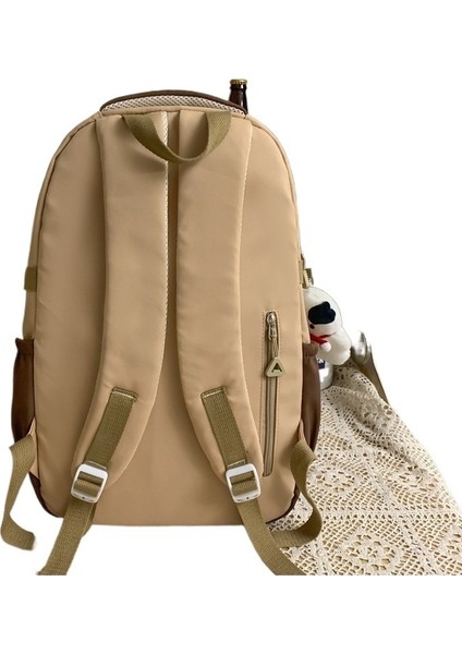 Lisede Okul Çantası Kızlar Çok Yönlü Kontrast Renkli Sırt Çantası Üniversite Öğrencisi Sırt Çantası (Yurt Dışından) modelleri