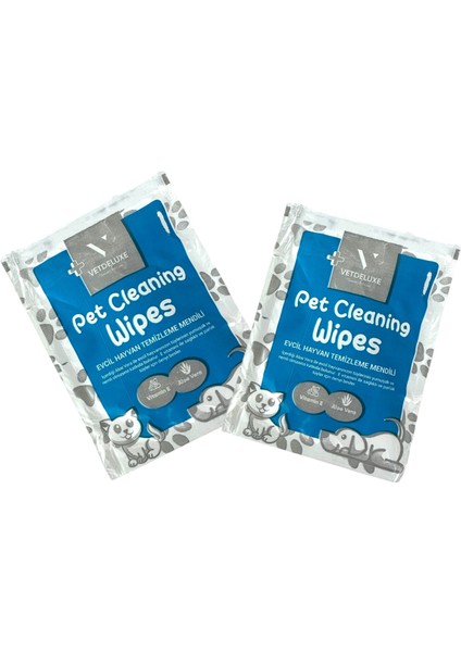 Pet Wipes E Vitamini Aloe Vera Li Evcil Hayvan Temizleme Havlusu 21 X 21 Cm fiyatları