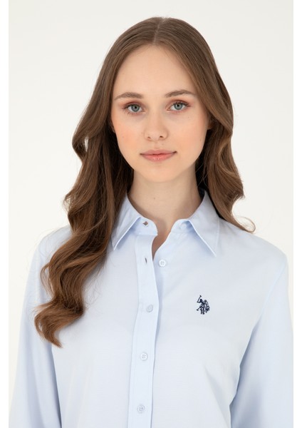 U.S. Polo Assn. Kadın Açık Mavi Gömlek Basic 50297002-VR003