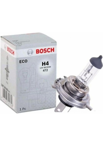 Ampul H4 12V 60/55W P43T Eco Tırnaklı Far Unıvers