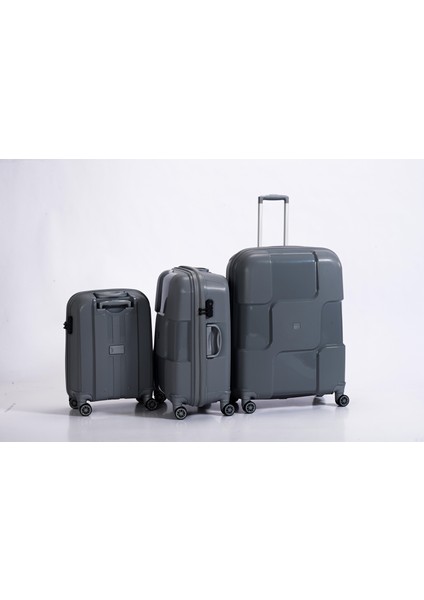 PP501 Dark Grey Valiz 3'lü Set