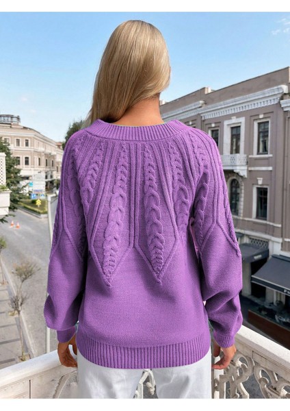 Saç Örgülü Bisiklet Yaka Italyan Kol Triko Kazak fiyatları