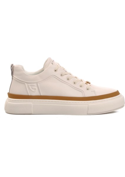 24K592 Beyaz Bağcıklı Erkek Sneaker