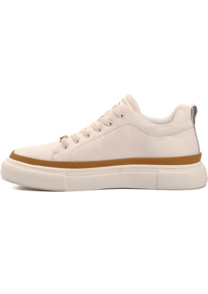 24K592 Beyaz Bağcıklı Erkek Sneaker