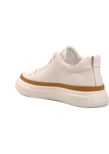 24K592 Beyaz Bağcıklı Erkek Sneaker