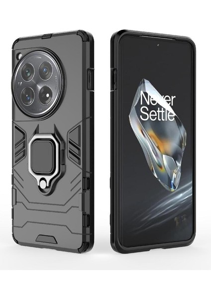Oneplus 12 Askeri Sınıf Koruma Için Halka Araba Montaj Kickstand Durumda (Yurt Dışından)