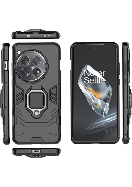 Oneplus 12 Askeri Sınıf Koruma Için Halka Araba Montaj Kickstand Durumda (Yurt Dışından)