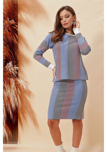 Kalem Etekli Bisiklet Yakalı Kazak Ikili Takım fırsatları